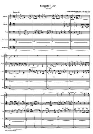 Bach, J S: Concerto F-Dur "Pastorale" BWV 590 F major BWV 590
