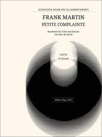 Frank Martin_Rien de Reede: Petite complainte