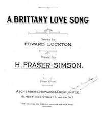 Harold Fraser-Simson: A Brittany Love Song