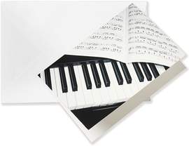 Greeting card Piano/Sheet music A6