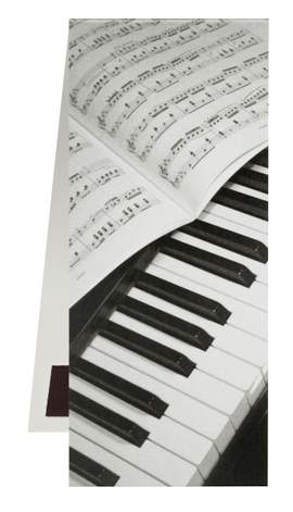 Bookmark Piano/Sheet music magnetic