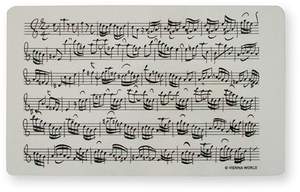 Cutting board Sheet music white