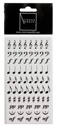 Stickers Music symbols (2 sheets)