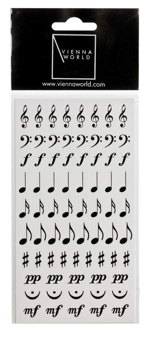 Stickers Music symbols (2 sheets)