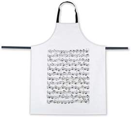 Apron Sheet music white