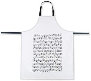 Apron Sheet music white