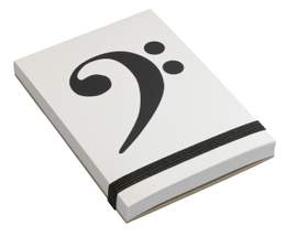 Notepad Bass-Clef A7