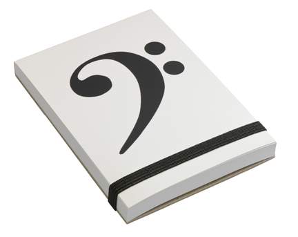 Notepad Bass-Clef A7