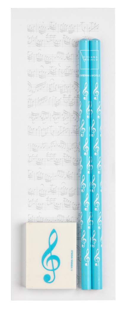 Notepad Sheet music midi light blue