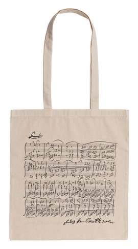 Tote Bag Beethoven white long