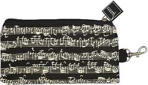 Pencil case Sheet music black