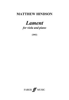 Matthew Hindson: Lament