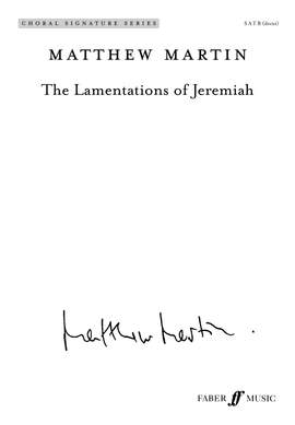 Matthew Martin: Lamentations of Jeremiah