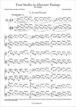 Antonello Paliotti: Four Studies in Alternate Tunings