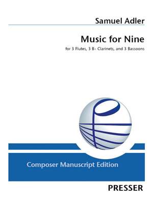 Adler, S: Music for Nine