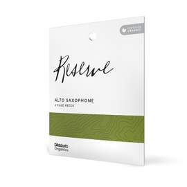 D'Addario Organic Reserve Alto Saxophone Reeds, Strength 2.5, Individually-Sealed, 3-Pack