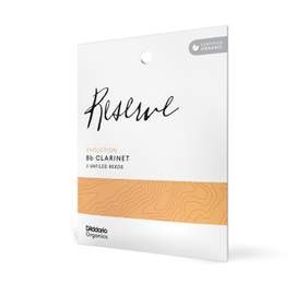 D'Addario Organic Reserve Evolution Bb Clarinet Reeds, Strength 3.0, Individually-Sealed, 3-Pack