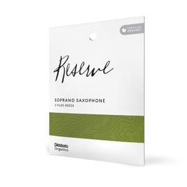 D'Addario Organic Reserve Soprano Saxophone Reeds, Strength 3.0, Individually-Sealed, 3-Pack