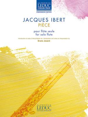 Jacques Ibert: Pièce pour flûte seule
