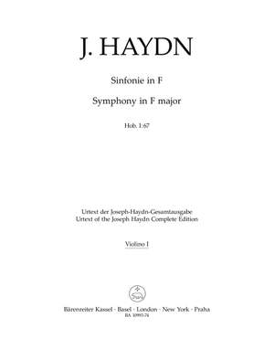 Haydn, Franz Joseph: Symphony in F major Hob. I:67 (Violin I)