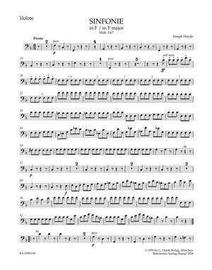 Haydn, Franz Joseph: Symphony in F major Hob. I:67 (Violone Part)