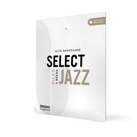 D'Addario Organic Select Jazz Filed Alto Saxophone Reeds, Strength 2 Medium, Individually-Sealed, 3-Pack