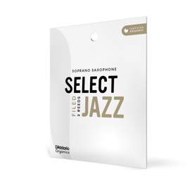 D'Addario Organic Select Jazz Filed Soprano Saxophone Reeds, Strength 3 Soft, Individually-Sealed, 3-Pack