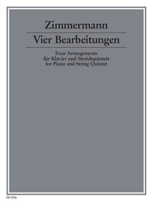 Zimmermann, Bernd Alois: 4 Arrangements