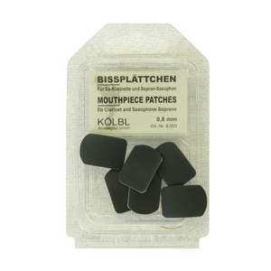 Kölbl Eb Clarinet/Soprano Saxophone Mouthpiece Patches 0.8mm (Pack of 6)