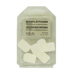 Kölbl Eb Clarinet/Soprano Saxophone Mouthpiece Patches 0.4mm (Pack of 6)