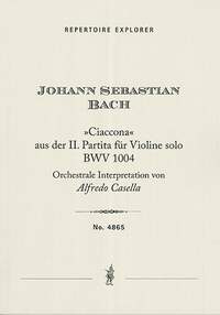 Bach/ Casella: Ciaccona' from the 2nd Partita for Violin solo BWV 1004