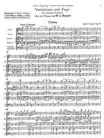 Busch, Adolf: Variations and Fugue for small orchestra Op.19, on a theme by W. A. Mozart Product Image