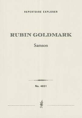 Goldmark, Rubin: Samson, tone poem for orchestra