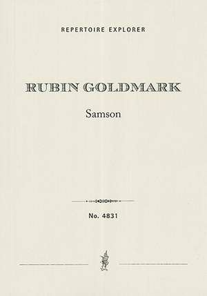 Goldmark, Rubin: Samson, tone poem for orchestra