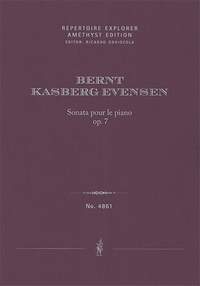 Kasberg Evensen, Bernt: Sonata pour le piano, Op. 7 (first edition)