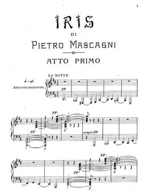 Mascagni, Pietro: Iris  (Italian libretto)