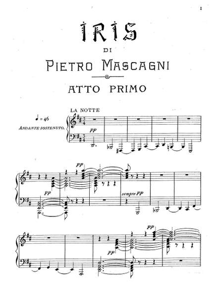 Mascagni, Pietro: Iris