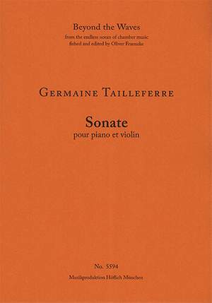 Tailleferre, Germaine: Sonate pour piano and violon