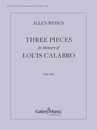 Allen Shawn: Three Pieces in Memory of Louis Calabro