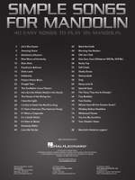 Simple Songs for Mandolin Product Image