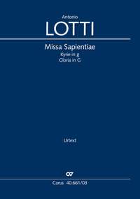 Lotti: Missa Sapientiae