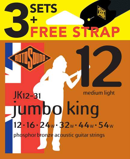 Rotosound - Jumbo King (3 Set Pack)