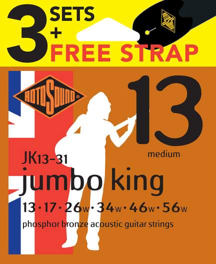 Rotosound - Jumbo King (3 Set Pack)