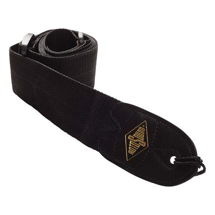 Black webbing guitar strap