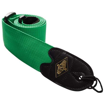 Green webbing guitar strap