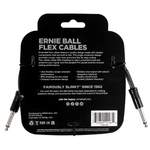 Ernie Ball Flex Instr Cable Strt/strt 10ft - Black Product Image