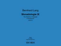 Bernhard Lang: Monadologie IX-The Anatomy of Desaster