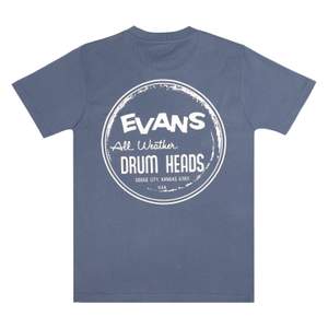 EVANS Heritage Pocket T-Shirt, Petrol Blue, XL