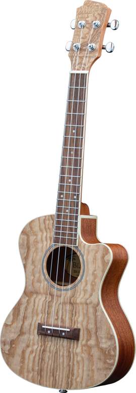 Adam Black Exotic Wood Series Tenor CE Ukulele Quilted Ash