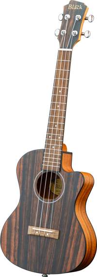Adam Black Exotic Wood Series Tenor CE Ukulele Striped Ebony